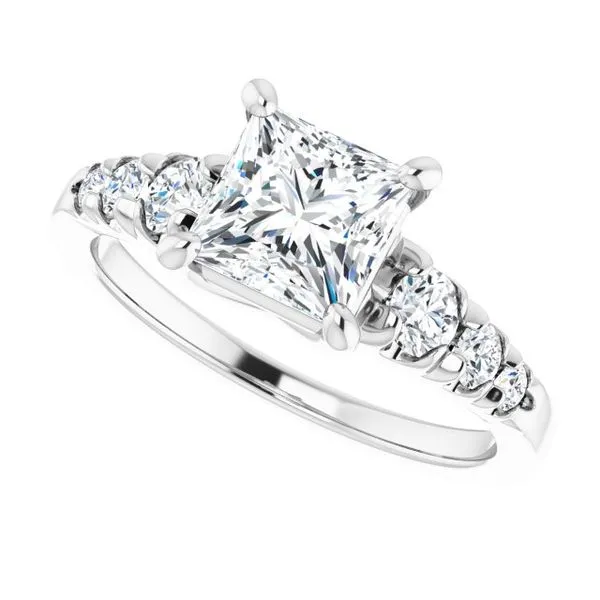 Accented Engagement Ring Image 5 Shipley's Fine Jewelry Hampstead, MD