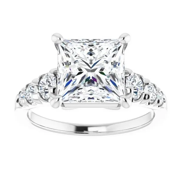 Accented Engagement Ring Image 3 Shipley's Fine Jewelry Hampstead, MD