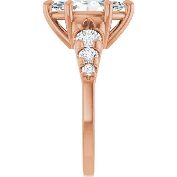 Accented Engagement Ring Image 4 Shipley's Fine Jewelry Hampstead, MD