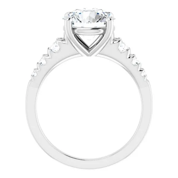 Accented Engagement Ring Image 2 Raleigh Diamond Fine Jewelry Raleigh, NC
