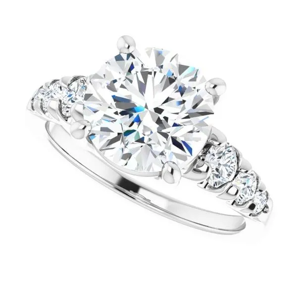 Accented Engagement Ring Image 5 Raleigh Diamond Fine Jewelry Raleigh, NC