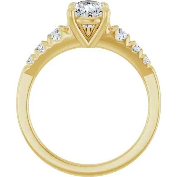 Accented Engagement Ring Image 2 Shipley's Fine Jewelry Hampstead, MD