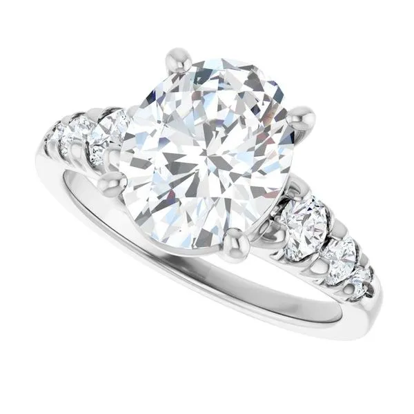 Accented Engagement Ring Image 5 Shipley's Fine Jewelry Hampstead, MD