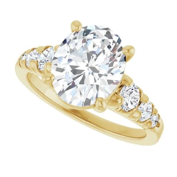 Accented Engagement Ring Image 5 Shipley's Fine Jewelry Hampstead, MD