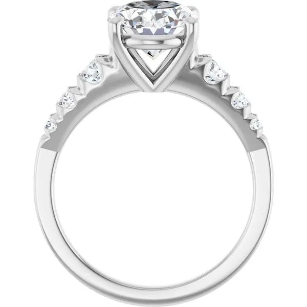 Accented Engagement Ring Image 2 Raleigh Diamond Fine Jewelry Raleigh, NC