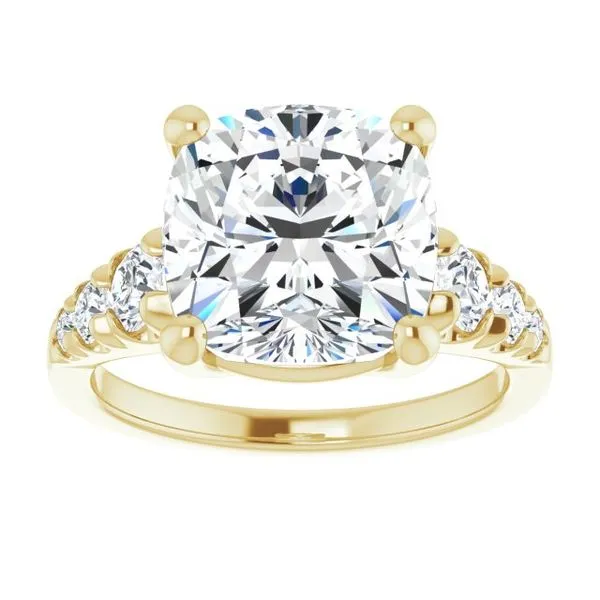 Accented Engagement Ring Image 3 Raleigh Diamond Fine Jewelry Raleigh, NC