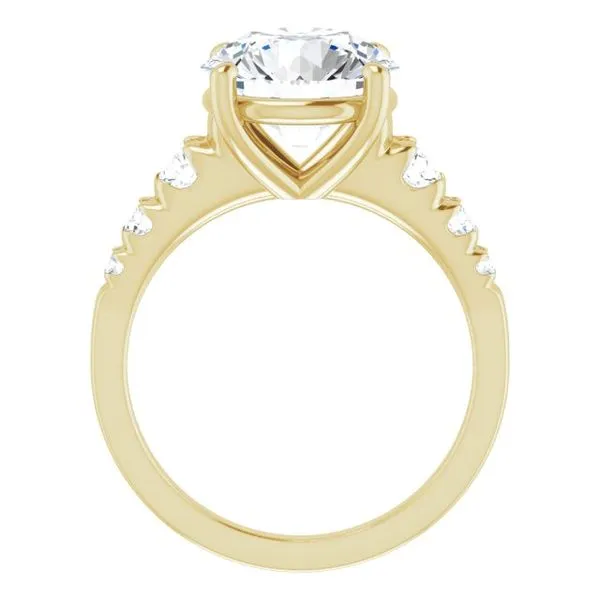 Accented Engagement Ring Image 2 Raleigh Diamond Fine Jewelry Raleigh, NC