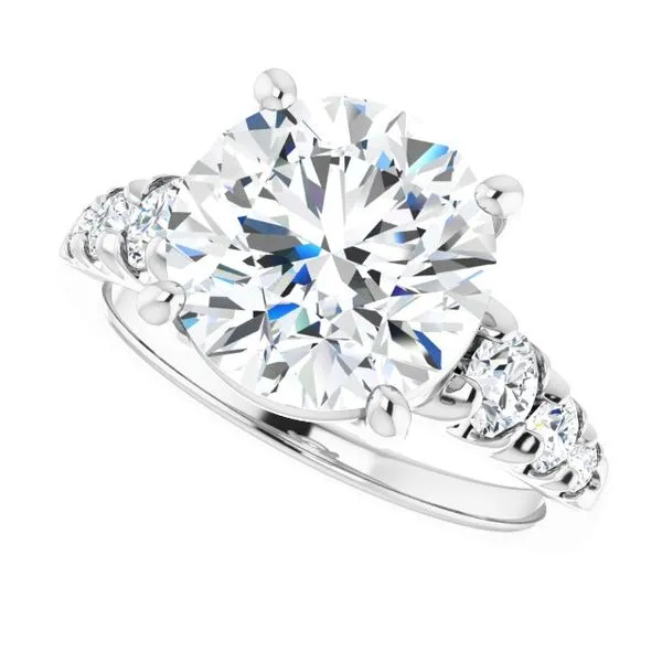 Accented Engagement Ring Image 5 Shipley's Fine Jewelry Hampstead, MD