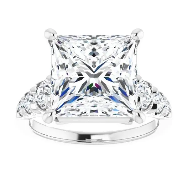Accented Engagement Ring Image 3 Raleigh Diamond Fine Jewelry Raleigh, NC