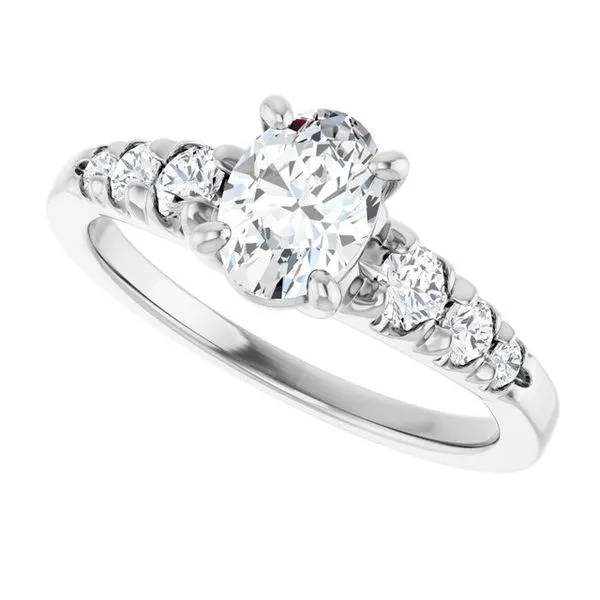 Accented Engagement Ring Image 5 Shipley's Fine Jewelry Hampstead, MD