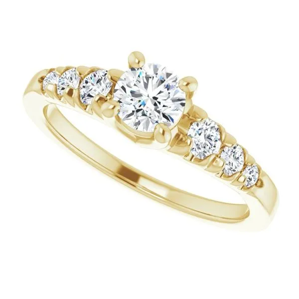 Accented Engagement Ring Image 5 Shipley's Fine Jewelry Hampstead, MD