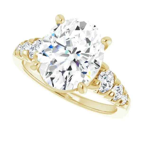 Accented Engagement Ring Image 5 Raleigh Diamond Fine Jewelry Raleigh, NC