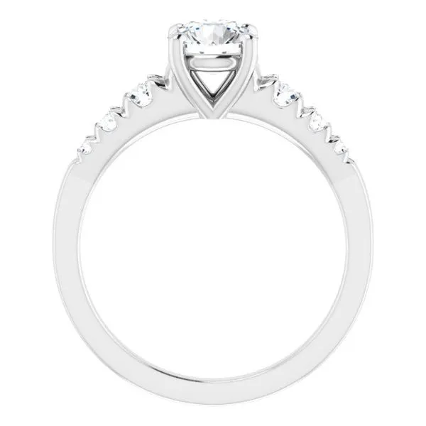 Accented Engagement Ring Image 2 Raleigh Diamond Fine Jewelry Raleigh, NC
