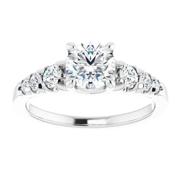 Accented Engagement Ring Image 3 Raleigh Diamond Fine Jewelry Raleigh, NC