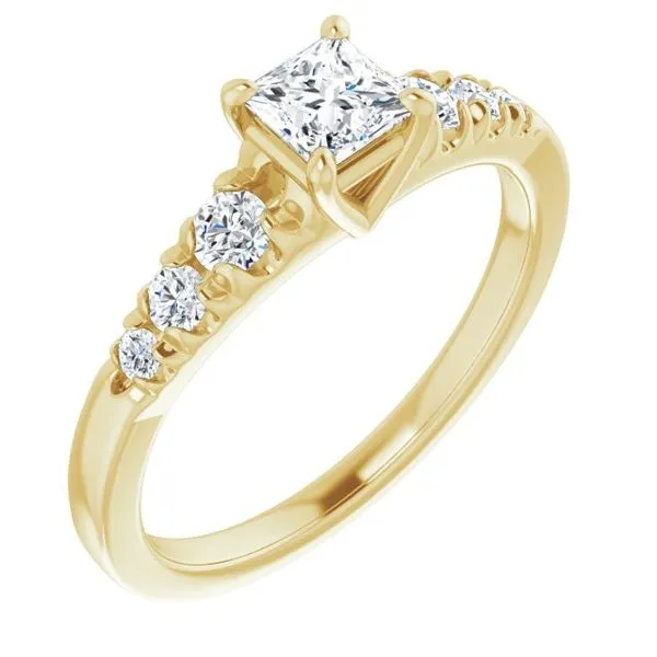 Accented Engagement Ring Raleigh Diamond Fine Jewelry Raleigh, NC