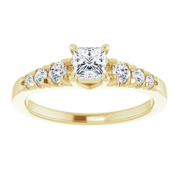 Accented Engagement Ring Image 3 Shipley's Fine Jewelry Hampstead, MD