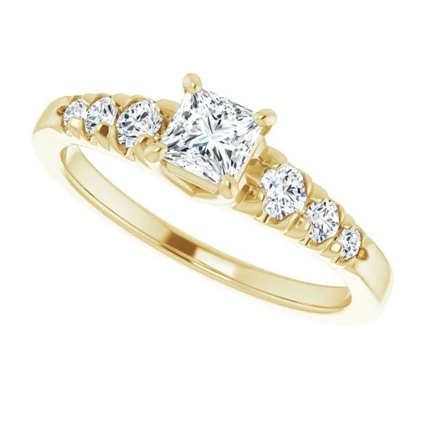 Accented Engagement Ring Image 5 Shipley's Fine Jewelry Hampstead, MD