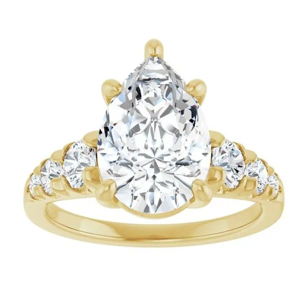 Accented Engagement Ring Image 3 Shipley's Fine Jewelry Hampstead, MD