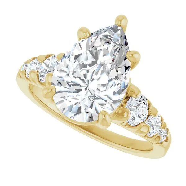 Accented Engagement Ring Image 5 Shipley's Fine Jewelry Hampstead, MD