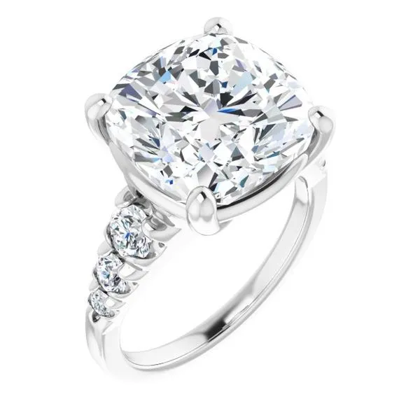 Accented Engagement Ring Raleigh Diamond Fine Jewelry Raleigh, NC