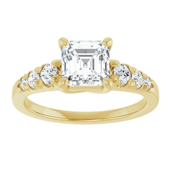 Accented Engagement Ring Image 3 Shipley's Fine Jewelry Hampstead, MD
