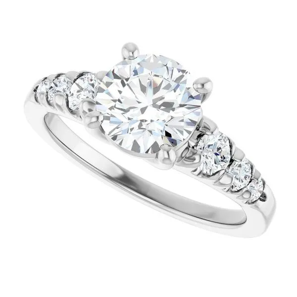 Accented Engagement Ring Image 5 Raleigh Diamond Fine Jewelry Raleigh, NC