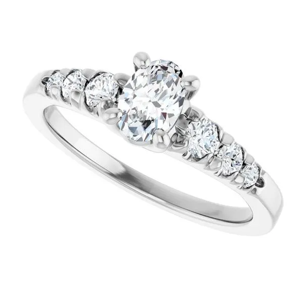 Accented Engagement Ring Image 5 Raleigh Diamond Fine Jewelry Raleigh, NC