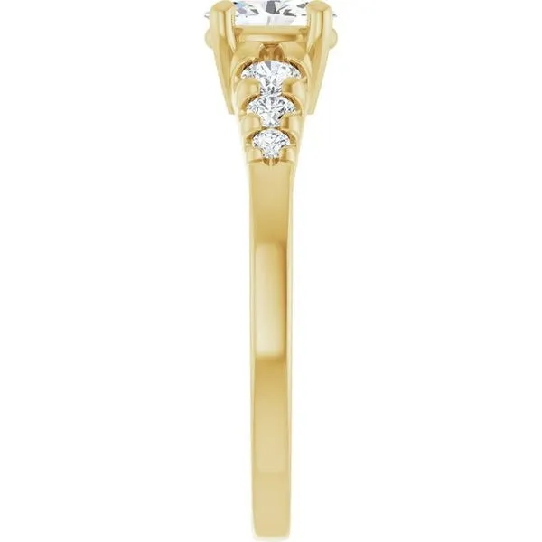 Accented Engagement Ring Image 4 Raleigh Diamond Fine Jewelry Raleigh, NC