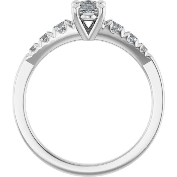 Accented Engagement Ring Image 2 Raleigh Diamond Fine Jewelry Raleigh, NC