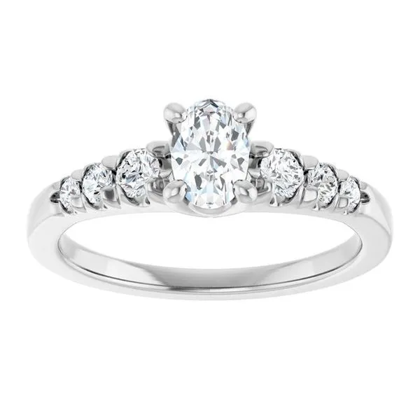 Accented Engagement Ring Image 3 Raleigh Diamond Fine Jewelry Raleigh, NC