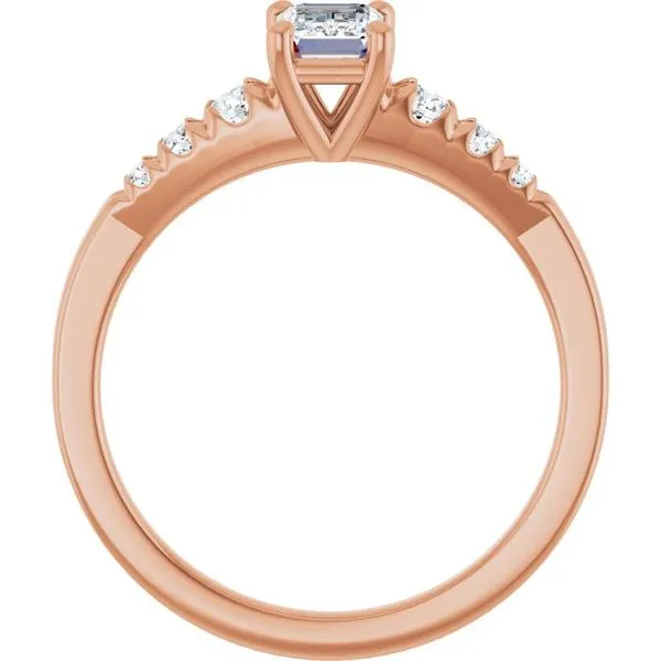 Accented Engagement Ring Image 2 Raleigh Diamond Fine Jewelry Raleigh, NC
