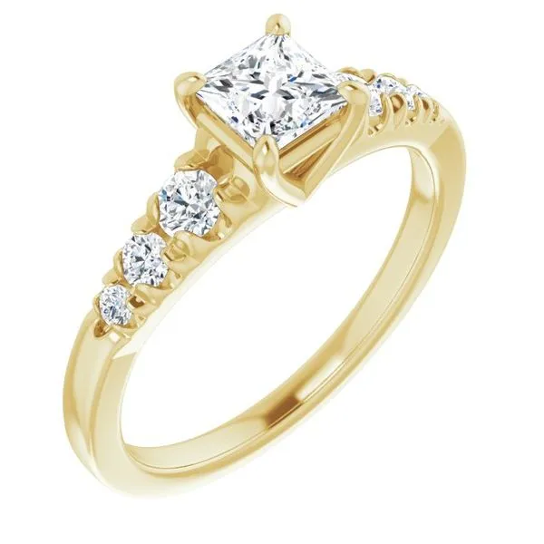 Accented Engagement Ring Raleigh Diamond Fine Jewelry Raleigh, NC