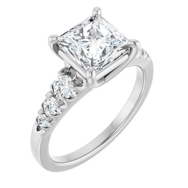 Accented Engagement Ring Arezzo Jewelers Elmwood Park, IL