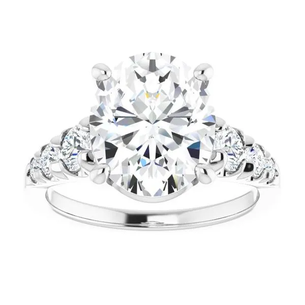 Accented Engagement Ring Image 3 Shipley's Fine Jewelry Hampstead, MD