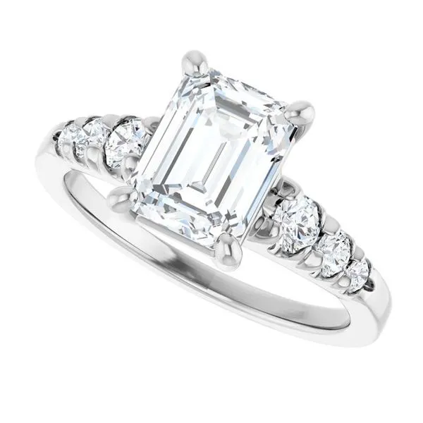 Accented Engagement Ring Image 5 Raleigh Diamond Fine Jewelry Raleigh, NC