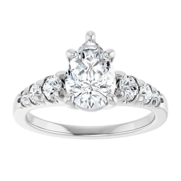 Accented Engagement Ring Image 3 Raleigh Diamond Fine Jewelry Raleigh, NC