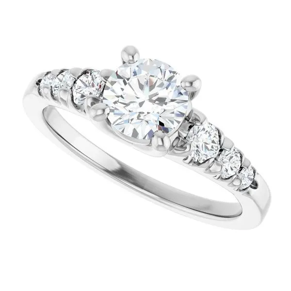 Accented Engagement Ring Image 5 Raleigh Diamond Fine Jewelry Raleigh, NC