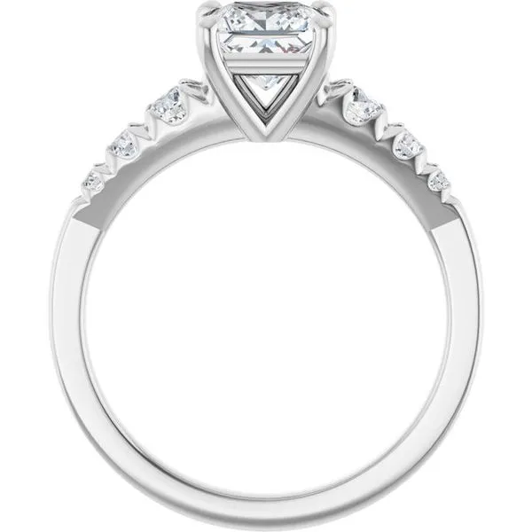 Accented Engagement Ring Image 2 Shipley's Fine Jewelry Hampstead, MD