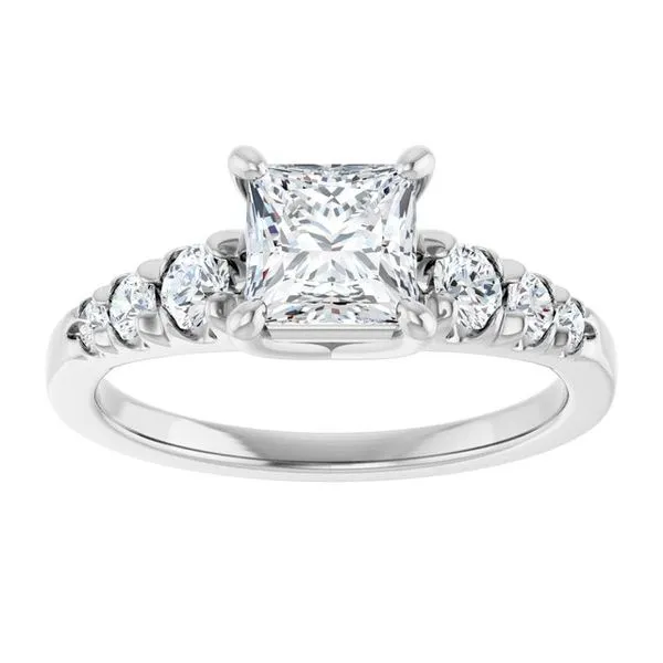 Accented Engagement Ring Image 3 Shipley's Fine Jewelry Hampstead, MD