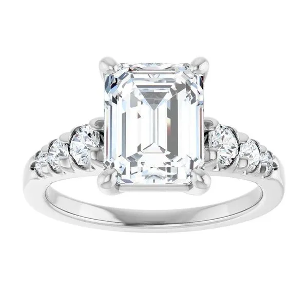 Accented Engagement Ring Image 3 Shipley's Fine Jewelry Hampstead, MD
