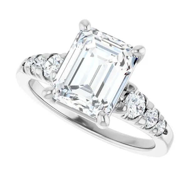 Accented Engagement Ring Image 5 Shipley's Fine Jewelry Hampstead, MD