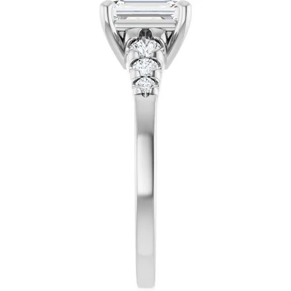 Accented Engagement Ring Image 4 Raleigh Diamond Fine Jewelry Raleigh, NC