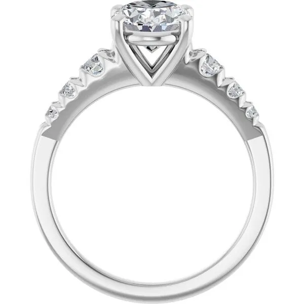 Accented Engagement Ring Image 2 Raleigh Diamond Fine Jewelry Raleigh, NC