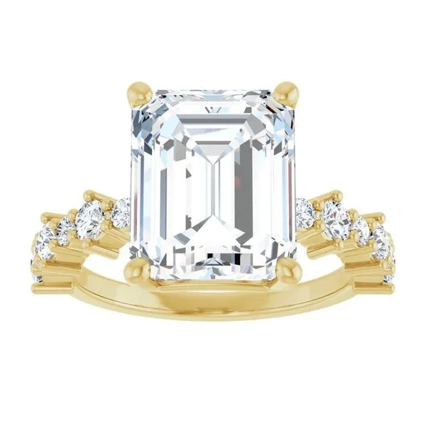 Accented Engagement Ring Image 3 Raleigh Diamond Fine Jewelry Raleigh, NC