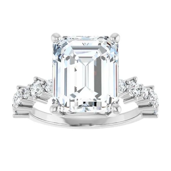 Accented Engagement Ring Image 3 Shipley's Fine Jewelry Hampstead, MD