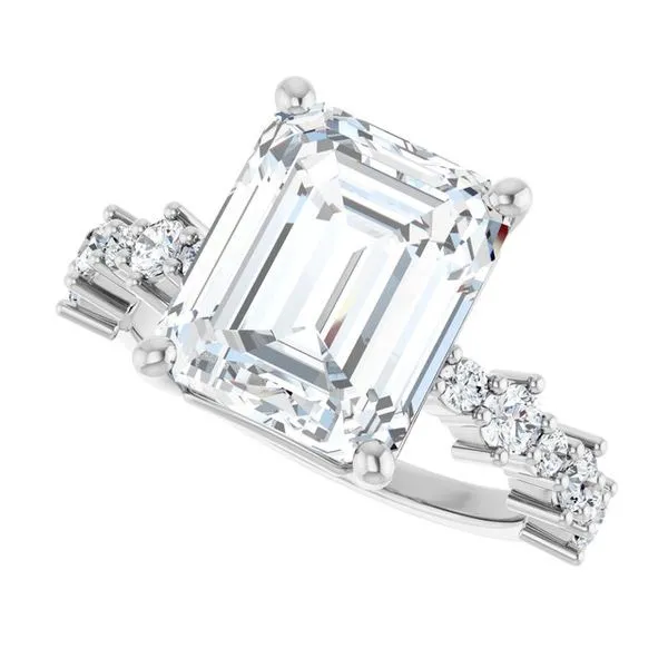 Accented Engagement Ring Image 5 Shipley's Fine Jewelry Hampstead, MD