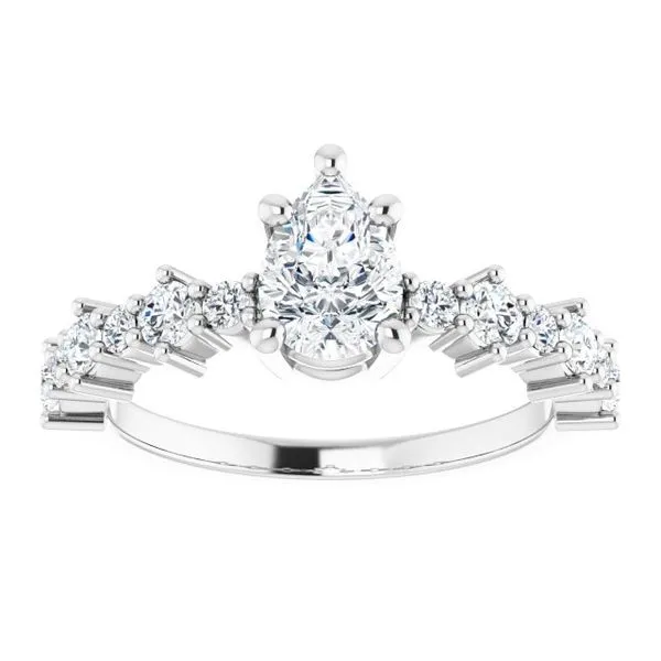 Accented Engagement Ring Image 3 Shipley's Fine Jewelry Hampstead, MD