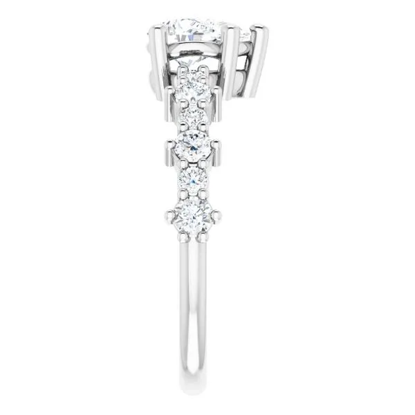 Accented Engagement Ring Image 4 Shipley's Fine Jewelry Hampstead, MD