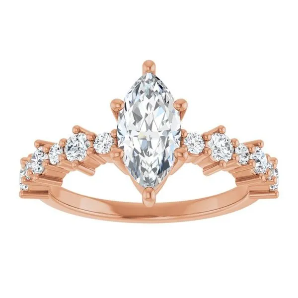 Accented Engagement Ring Image 3 Shipley's Fine Jewelry Hampstead, MD