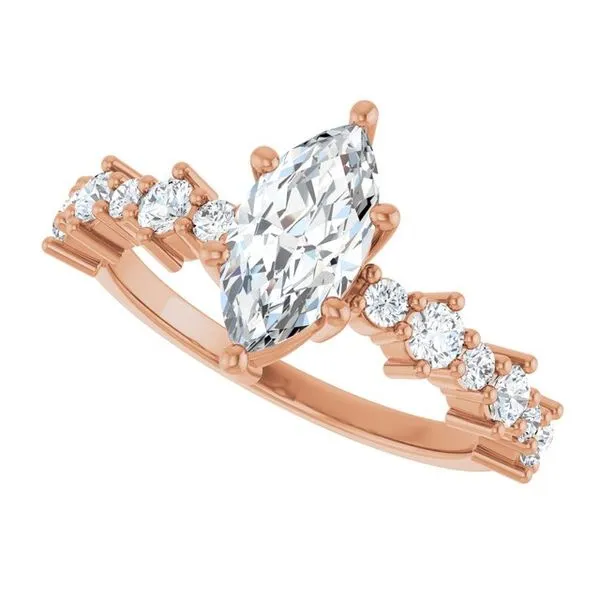 Accented Engagement Ring Image 5 Shipley's Fine Jewelry Hampstead, MD